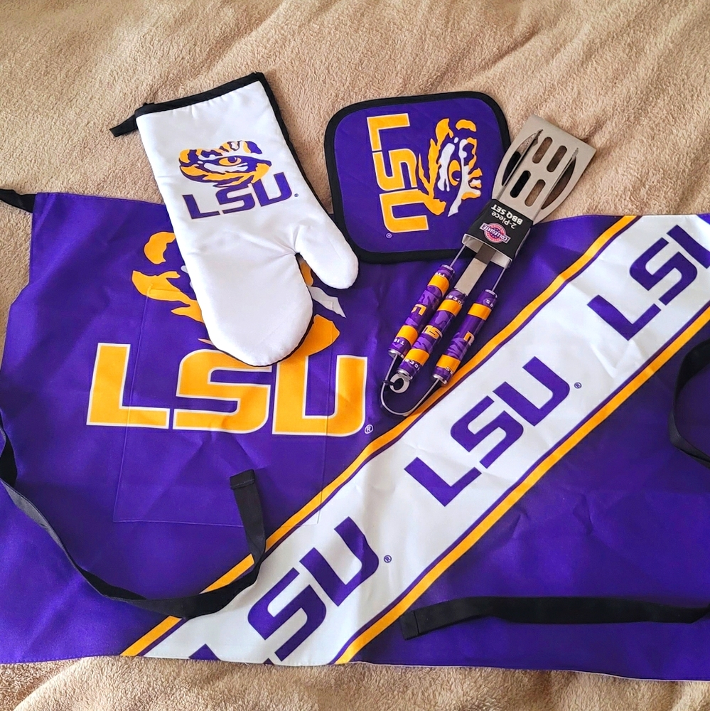 LSU Tigers 6-piece NWT barbecue set from WinCraft